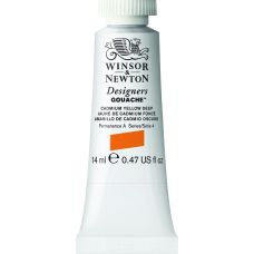Jaune de cadmium foncé - Gouache extra fine Designers Tube 14 ml Winsor & Newton