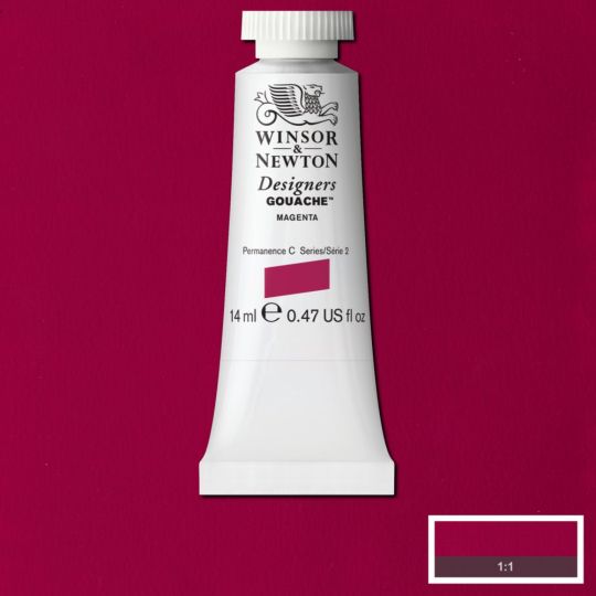 Magenta - Gouache extra fine Designers Tube 14 ml Winsor & Newton