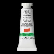 Orange sans cadmium - Gouache extra fine Designers Tube 14 ml Winsor & Newton