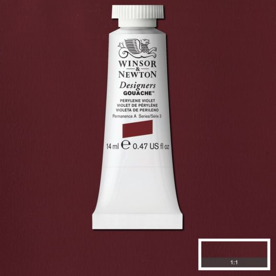 Violet de pérylène - Gouache extra fine Designers Tube 14 ml Winsor & Newton