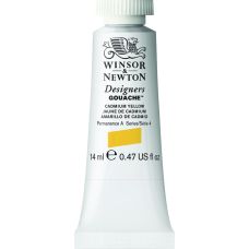 Jaune de cadmium - Gouache extra fine Designers Tube 14 ml Winsor & Newton