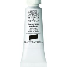 Noir d'ivoire - Gouache extra fine Designers Tube 14 ml Winsor & Newton