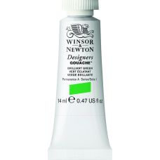 Vert éclatant - Gouache extra fine Designers Tube 14 ml Winsor & Newton