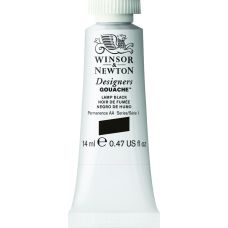 Noir de fumée - Gouache extra fine Designers Tube 14 ml Winsor & Newton