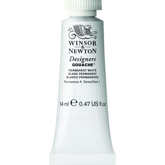 Blanc permanent - Gouache extra fine Designers Tube 14 ml Winsor & Newton