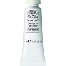 Blanc permanent - Gouache extra fine Designers Tube 14 ml Winsor & Newton