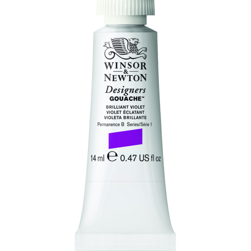 Violet éclatant - Gouache extra fine Designers Tube 14 ml Winsor & Newton