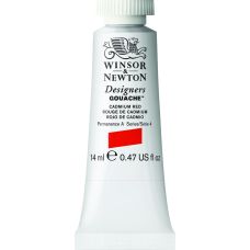 Rouge de cadmium - Gouache extra fine Designers Tube 14 ml Winsor & Newton