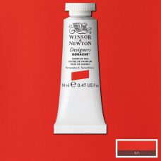 Rouge de cadmium - Gouache extra fine Designers Tube 14 ml Winsor & Newton