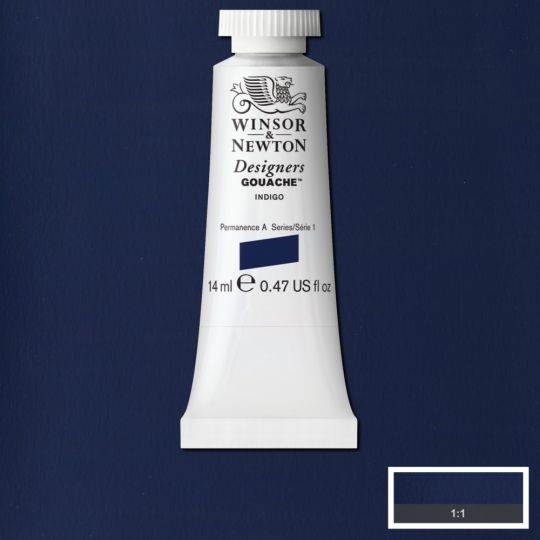 Indigo - Gouache extra fine Designers Tube 14 ml Winsor & Newton