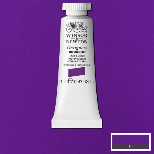 Pourpre clair - Gouache extra fine Designers Tube 14 ml Winsor & Newton