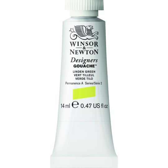 Vert tilleul - Gouache extra fine Designers Tube 14 ml Winsor & Newton