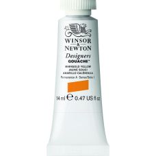 Jaune souci - Gouache extra fine Designers Tube 14 ml Winsor & Newton