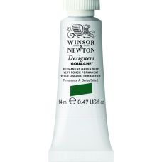 Vert foncé permanent - Gouache extra fine Designers Tube 14 ml Winsor & Newton