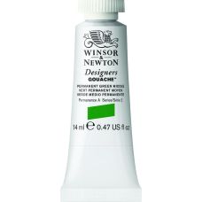 Vert moyen permanent - Gouache extra fine Designers Tube 14 ml Winsor & Newton