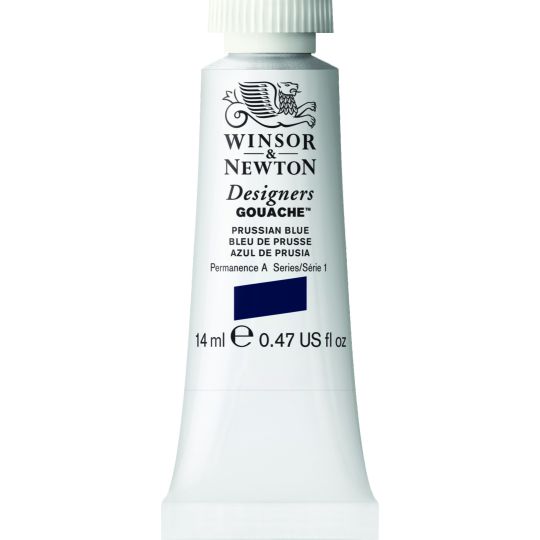 Bleu de prusse - Gouache extra fine Designers Tube 14 ml Winsor & Newton