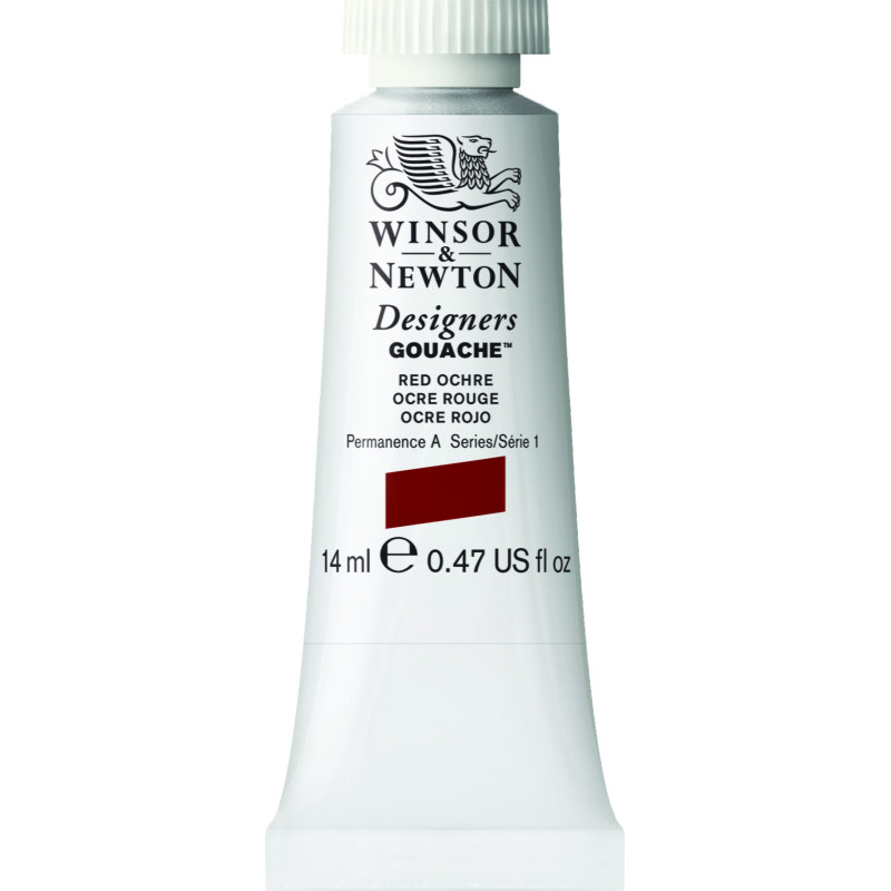 Ocre rouge - Gouache extra fine Designers Tube 14 ml Winsor & Newton