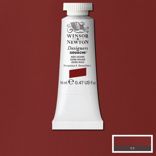 Ocre rouge - Gouache extra fine Designers Tube 14 ml Winsor & Newton