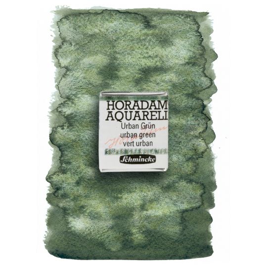 Urban vert - aquarelle super-granuleuse ½ Godets Schmincke Horadam