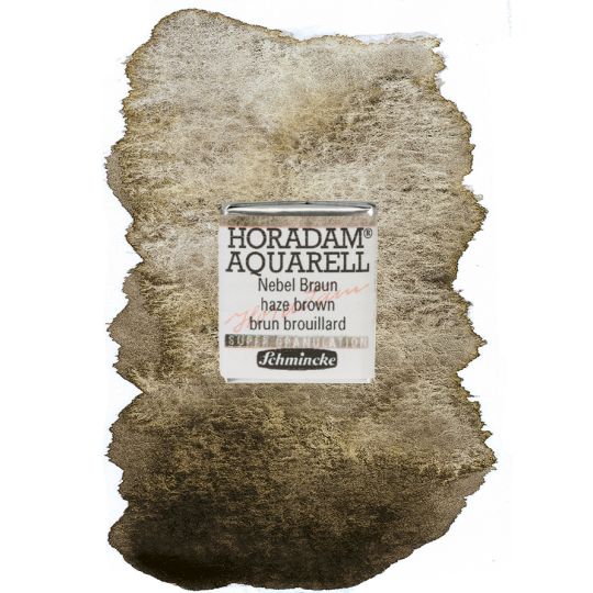 Brouillard brun - aquarelle super-granuleuse ½ Godets Schmincke Horadam