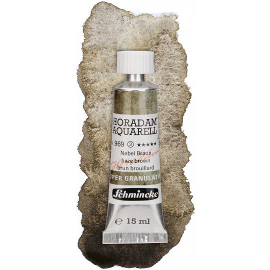 Brouillard brun- aquarelle super-granuleuse Tube 15 ml Schmincke Horadam