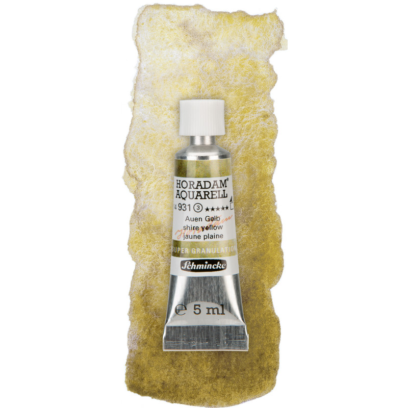 Plaine jaune - aquarelle super-granuleuse Tube 5 ml Schmincke Horadam