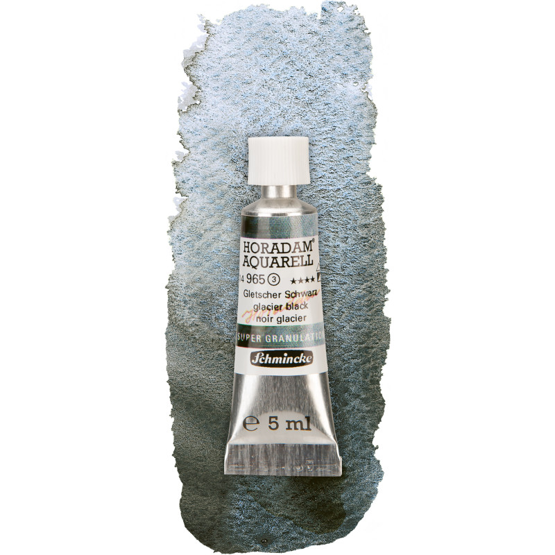 Glacier noir - aquarelle super-granuleuse Tube 5 ml Schmincke Horadam