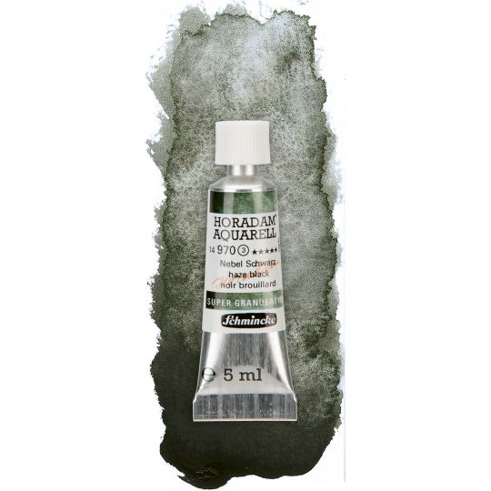 Brouillard noir- aquarelle super-granuleuse Tube 5 ml Schmincke Horadam