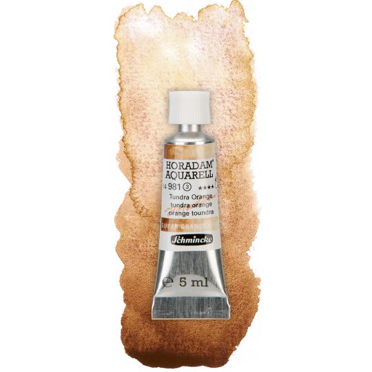 Toundra orange - aquarelle super-granuleuse Tube 5 ml Schmincke Horadam