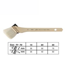 Brosse Hake angle pur chèvre Atelier série 5006 Silver n°30 *