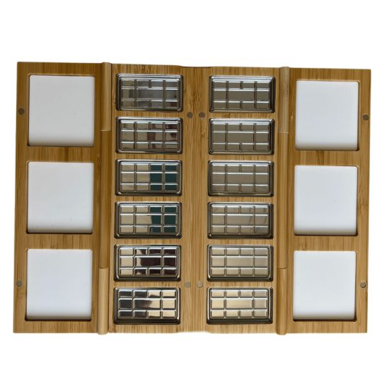 Coffret aquarelle vide de 12 emplacements Eco studio en bambou Michael Solovyev
