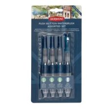 Set de 4 pinceaux à réserve d'eau avec bouton poussoir Derwent *