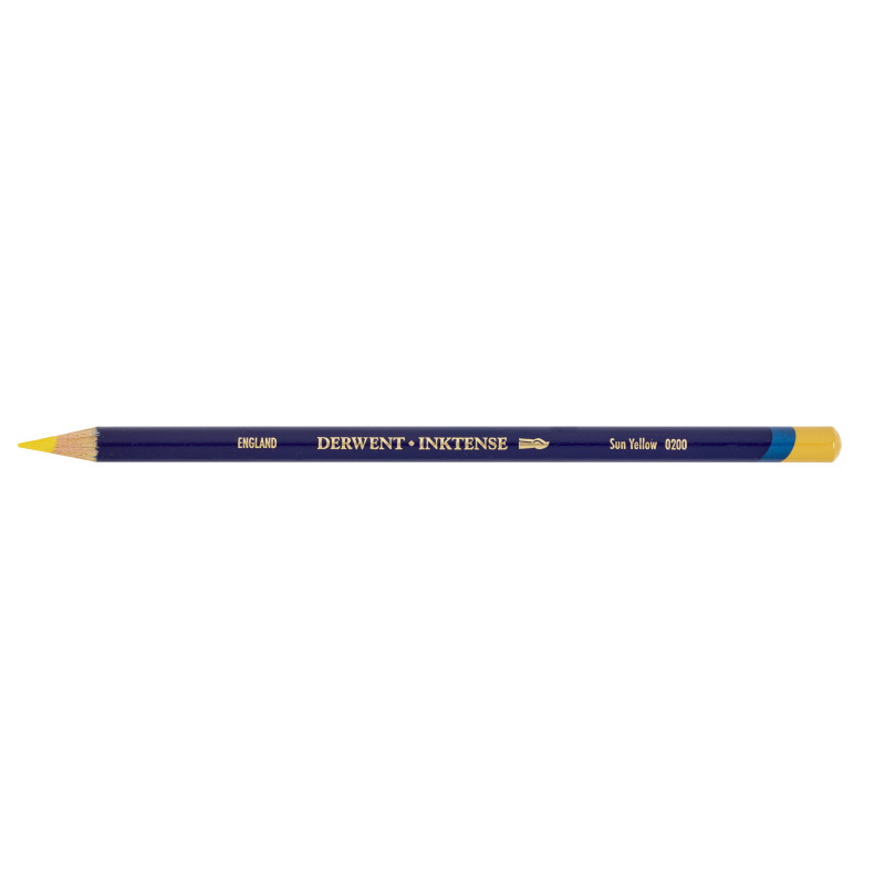 Jaune soleil - crayon Inktense Derwen