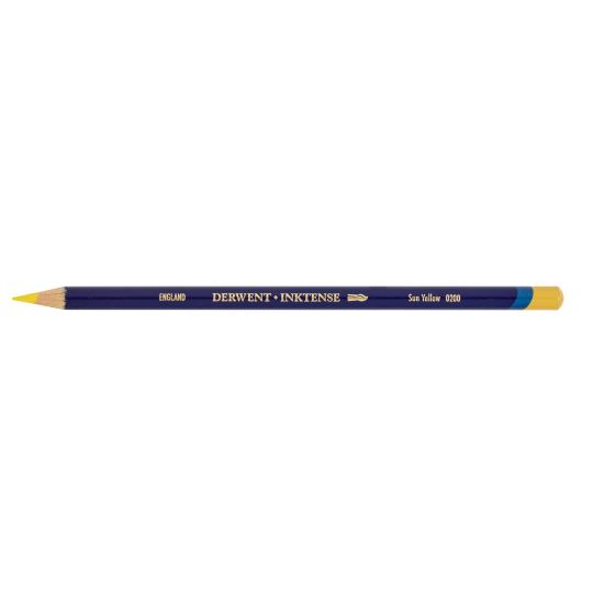 Jaune soleil - crayon Inktense Derwen