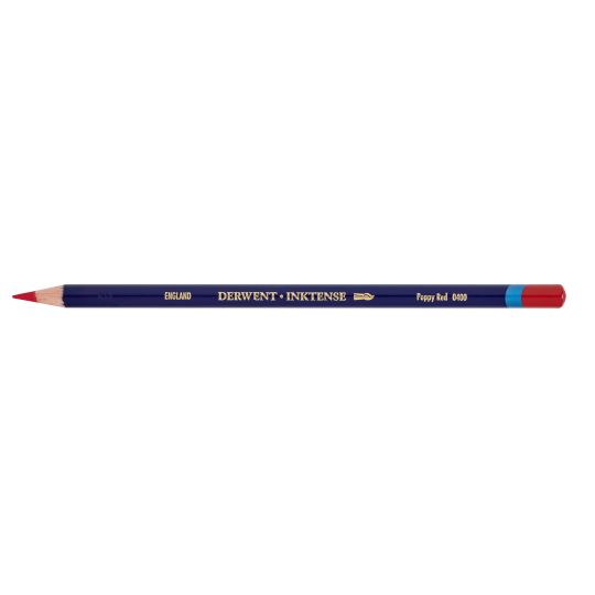 Rouge coquelicot  - crayon Inktense Derwen