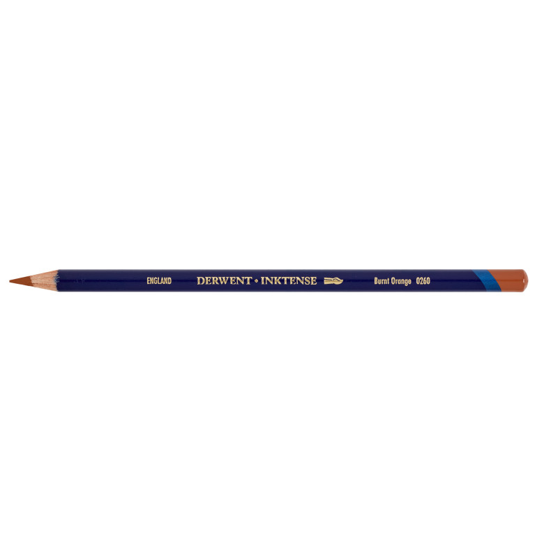 Orange brûlé - crayon Inktense Derwen