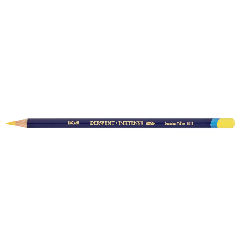 Jaune cadmium - crayon Inktense Derwen