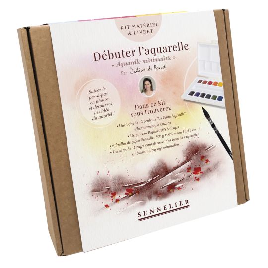 Kit "Débuter l'aquarelle minimaliste" Matériel et conseils de Ondine de Peretti par Sennelier