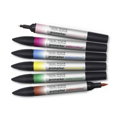 Coffret 6 feutres Aquarelle Promarker Tons Floraux Winsor & Newton