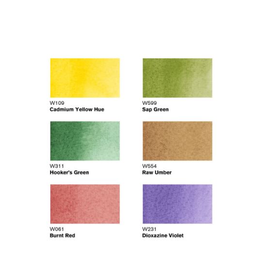 Coffret 6 feutres Aquarelle Promarker Tons Feuillages Winsor & Newton
