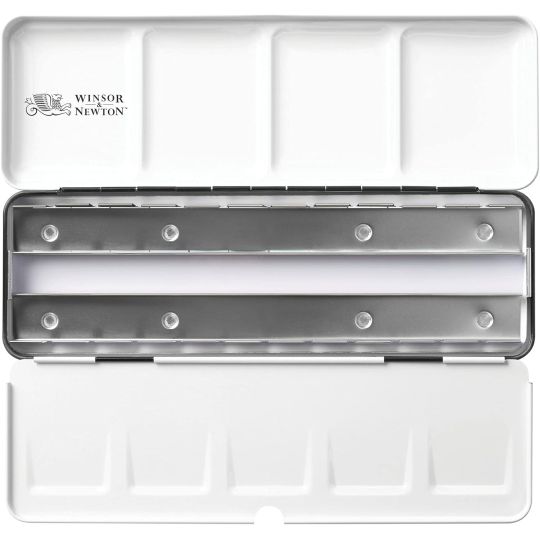Boîte métal vide pour 24 ½ godets ou 12 godets Winsor & Newton