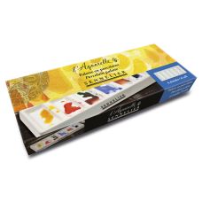 Palette porcelaine 6 creux 7,8 x 19,5 Sennelier
