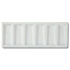Palette porcelaine 6 creux 7,8 x 19,5 Sennelier