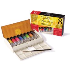 Boîte de voyage 8 tubes 10 ml + 1 pinceau Sennelier