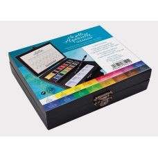 Coffret 16 ½ Godets la petite aquarelle en bois Sennelier