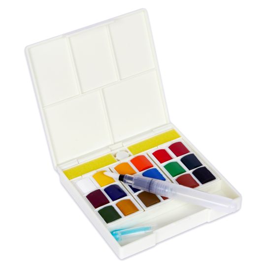 Boite aquarelle mains libres « la petite aquarelle » 18 ½ godets aquarelle fine Sennelier