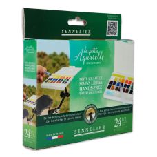 Boite aquarelle mains libres « la petite aquarelle » 18 ½ godets aquarelle fine Sennelier