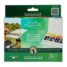 Boite aquarelle mains libres « la petite aquarelle » 24 ½ godets aquarelle fine Sennelier