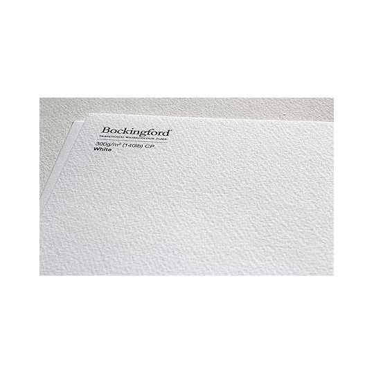 Bloc collé 1 côté 29,7x42 300g 12f grain fin A3 Bockingford