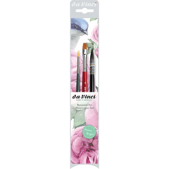 Set de 3 pinceaux aquarelle spécial botanique 4216 Da Vinci